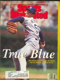 1991 Sports Illustrated Orel Hershiser LA Dodgers True Blue Very good