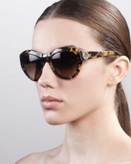 Tory Burch Rounded Cat Eye Sunglasses   