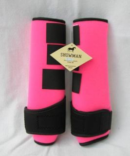   Showman Professional Sport Medicine SMB Horse Boots Pink Medium Size