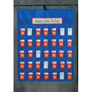  Attendance Multi Use Pocket Chart   38 x 30 inches: Office Products
