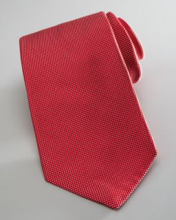 nailhead textured silk tie red $ 145
