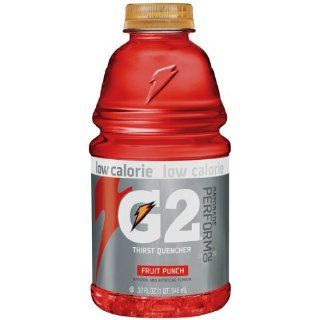 Gatorade G2 Sports Drink, Fruit Punch, Low Calorie, 32 Ounce Bottles