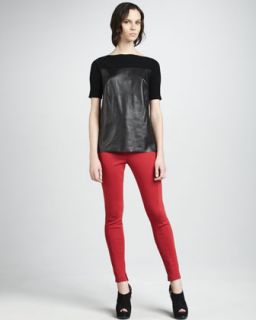  available in red $ 265 00 robert rodriguez seamed skinny pants $ 265