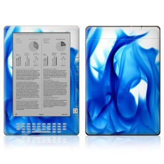  Kindle DX Decal Skin   Blue Flame 