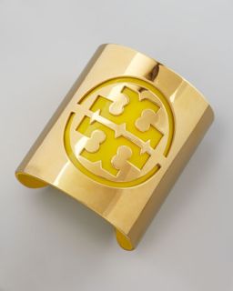  cuff green available in green $ 165 00 tory burch leather stencil logo