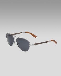 TOMS Eyewear Classic 301 Sunglasses, Silver/Orange   