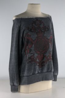 Iron Fist Black Heartless Crest Pullover Sweater 2278