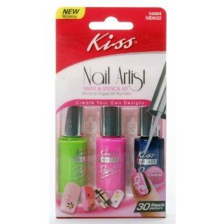 Nail Artist Paint & Stencil Kit (54404), 30 Stencils