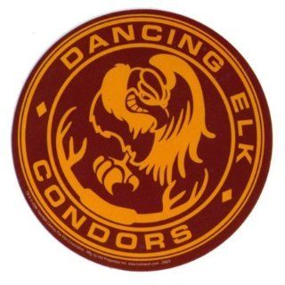 Juno Dancing Elk Condors Cross Country Team Logo Sticker : 