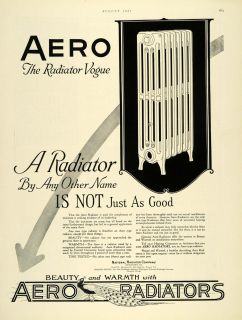  ad aero national radiator home heating appliance original advertising