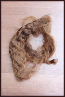 Medium Brown Mohair by Hideaway Homestead for Reborn Doll Wig 5 Oz