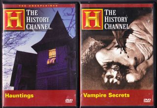 The History Channel   Hauntings DVD & Vampire Secrets DVD Documentary