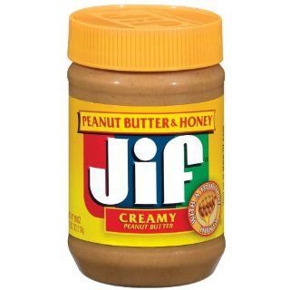 Jif Creamy Peanut Butter & Honey, 18 Ounce (Pack of 6): 