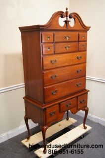 Link Taylor Solid Cherry Treasure House Highboy