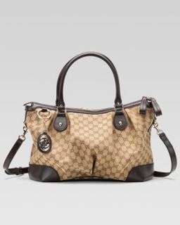 Gucci Sukey Large Top Handle Bag, Cocoa or Black   