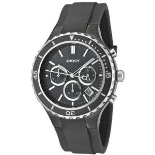 DKNY Grey Dial Chronograph Rubber Strap Mens Watch NY1470 Watches