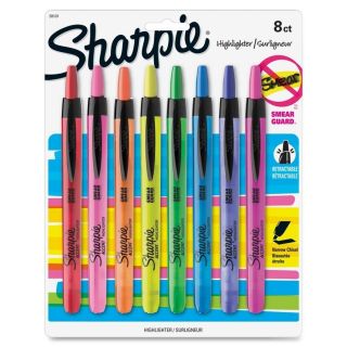 Pack Sharpie Retractable Highlighters Assorted Colors Narrow Chisel