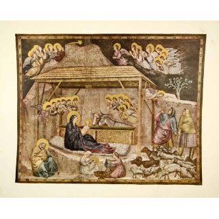 1920 Color Print Giotto Bondone Shepherd Jesus Mary