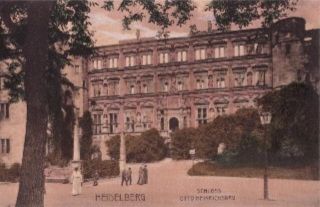 Heidelberg Schloss Otto Heinrichsbau Germany Postcard