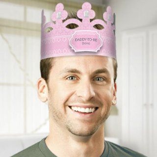 Daddy To Be Crown   Pink Personalized Baby Shower Hat