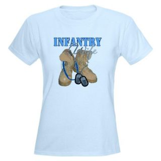 Infantry Wife Desert Boots Womens Light T Shirt by
