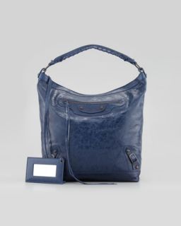 V1BLH Balenciaga Classic Day Bag, Bleu Mineral
