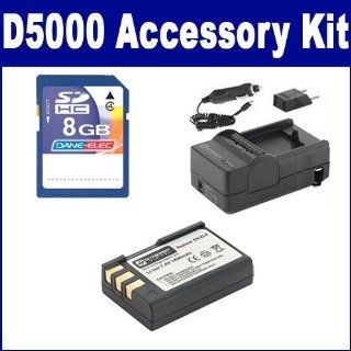 Nikon D5000 Digital Camera Accessory Kit includes: SDENEL9