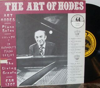 Art Hodes The Art Of Hodes Volume 7 Euphonic Records 1974 vinyl Piano