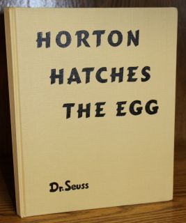  of the classic Dr. Seuss book HORTON HATCHES THE EGG in Dust Jacket