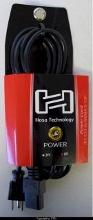 Hosa 8 ft Grounded 3 Wire Power Cable PWC 148 STSI