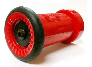 Fire Hose Nozzle NST 75GPM Red Polycarbonate