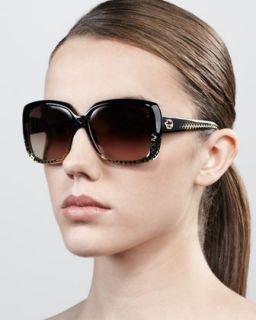 oversized square diamond pattern sunglasses $ 325 325