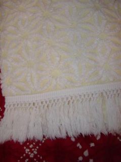  Yellow White Daisy Chenille Cutter Bedspread Possibly Hofmann