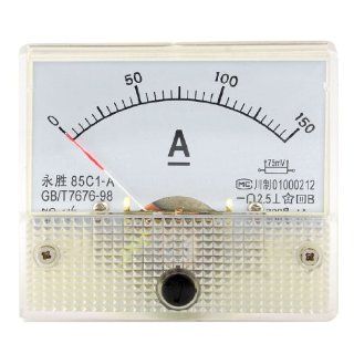 Amico DC 0 150A Rectangle Analog Panel Current Meter Ammeter Gauge