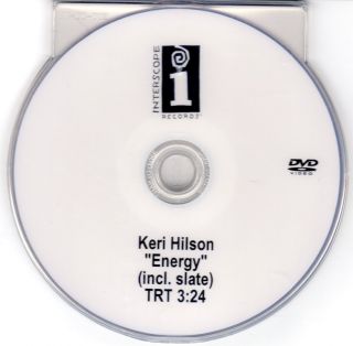 Keri Hilson Energy Official Music Video 1 Track US Promo DVD