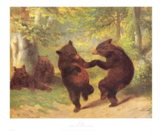 William Holbrook Beard Dancing Bears Oil Painting Repro