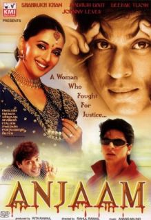 Anjaam DVD Bollywood Hindi Movie Sharuk Khan Multi s T
