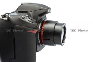Holga Lens for Nikon D7000 D5100 D60 D50 D40 D40X Red + 0.5X Wide