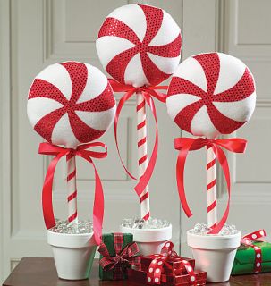  PATTERN McCalls M5262 Red White PEPPERMINT CANDY CHRISTMAS DECORATIONS