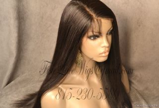 Virgin Hair Indian Remy Lace Front Wig 24 inches Long