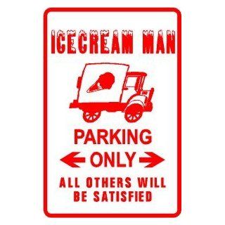 ICECREAM MAN PARKING ice cream music sign: Home & Kitchen