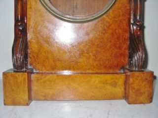 Stunning Antique Burr Walnut Carved Clock Case Holloway