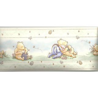 Classic Pooh Best Friends Wall Border Pre pasted 5 x 15