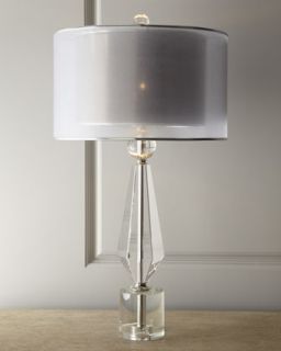 H5B4W John Richard Collection Double Shade Crystal Lamp