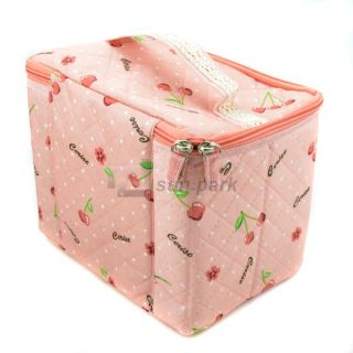  Pink Lovely Pattern Household Storage Box Makeup Travel Bag for Lady S