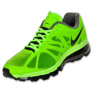 Nike Air Max+ 2012 Mens Running Shoes Green/Black