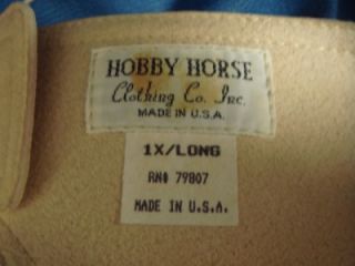 LADIES XL HOBBY HORSE CLOTHING JACKET CHAPS SHIRT WESTERN SHOW