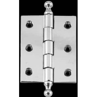 Door Hinges Chrome Solid Brass, 2x2.5 Square Hinge 92085