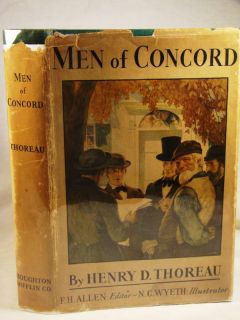 Henry D Thoreau Men of Concord First Wyeth Illustrated Edition Signed