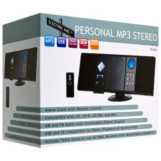 Northwest Alarm Clock Personal MP3 Stereo CD Music Player Radio Remote